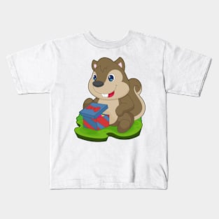 Squirrel Christmas Package Kids T-Shirt